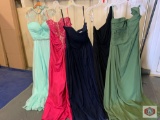 Beautiful dresses Couture Miss Size 16 color Aqua. / Size 14 color Deepfushia /. Size 16 color Navy.