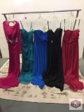 Beautiful party dresses Couture Miss Long strapless color claret size 12 Long strapless color black