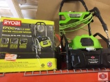 RYOBI 1700 psi Electric pressure washer GREENWORKS ELITE 2000 Electric pressure washer