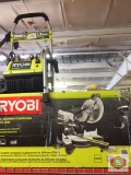 RYOBI 2000 psi Electric Pressure RYOBI 10 in Sliding compound Miter saw 12in Cross cut capacity Led