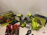 Ryobi 18v Drain Auger. / Ryobi Drill Driver Kit - Ryobi 18v. 5-1/2? Circular saw / Ryobi 1/4?