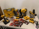 DeWalt 20vMax XR Brushless 18GA Flooring Stapler / DeWalt 18GA Brad Nailer/ DeWalt 5? palm Sander/