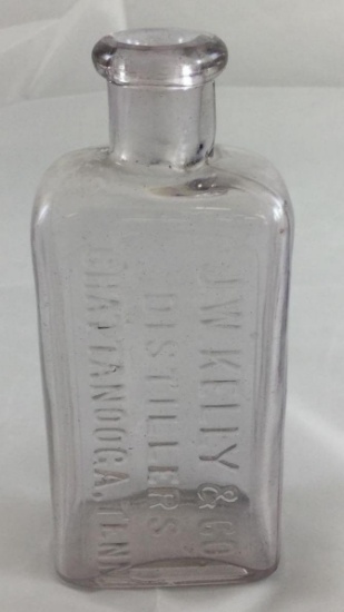 J. W. Kelly & Co. Distillery Whiskey Bottle