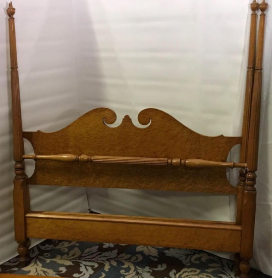 Birdseye Maple Full Size Bed (Matches Lot 2 and 4)