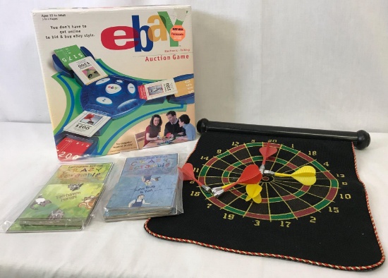 Game Lot: Ebay Auction Game, Magnetic Darts and (2) Puzzles