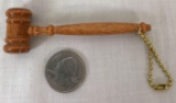 Walnut Gavel Key Chain