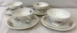 (4) China Cups & Saucers