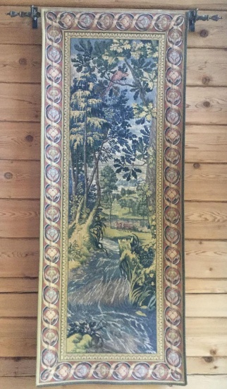 Hanging Tapestry with Rod and Brackets