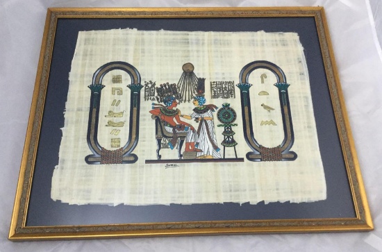 Egyptian Painting on Papyrus