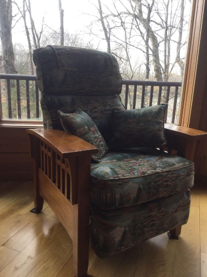 American Home Mission Oak Recliner