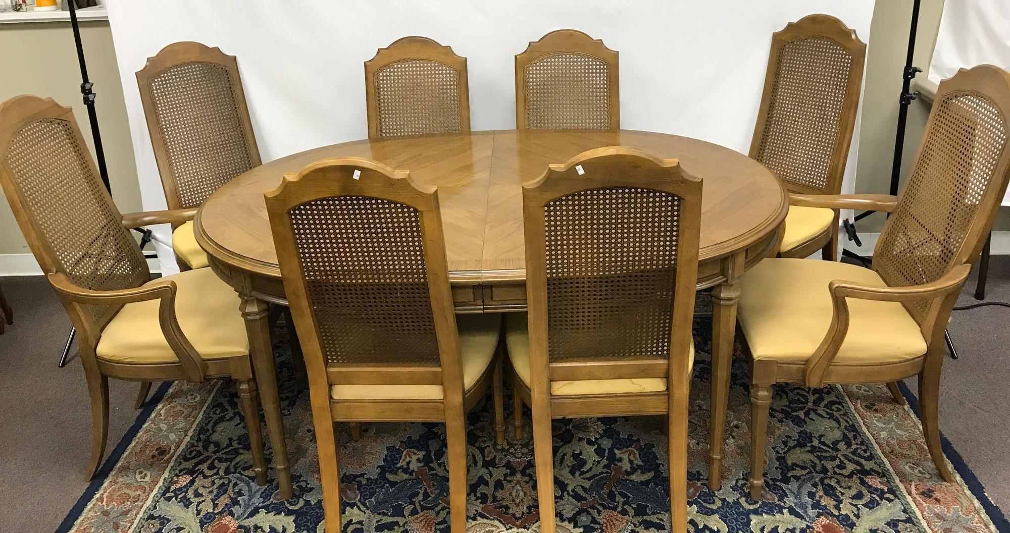Esperanto Drexel Cane Back Dining Chairs DREXEL Woodbriar