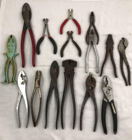 (15) Assorted Pliers, Cutters and Crimps