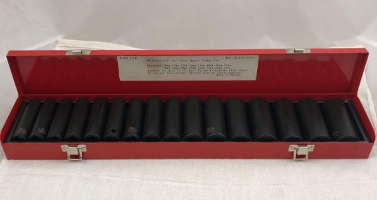 Fabisa Sixteen (16) Piece 1/2" Drive Deep Socket Set