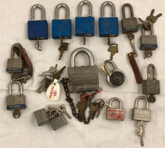 (16) Assorted Locks