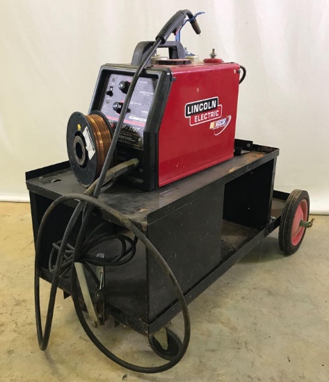 Lincoln Electric Mig Welder w/Rolling CarT