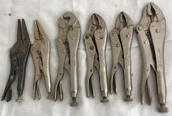 (6) Assorted Locking Grip Pliers