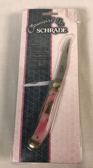Shrade 'Pink Walden Folder' Knife from Cowgirl Up