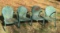 (4) Vintage Metal Chairs