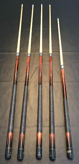 (5) American Heritage Pool Cues