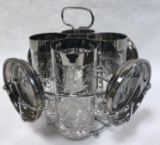 Set of 4 Mid-century Kimiko Silver 