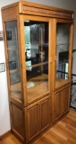 Oak China Cabinet by Keller