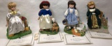 (4) Heritage Collection Porcelain Dolls