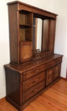 Oak Dresser with Mirror