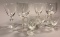 Assorted Crystal Goblets with (4) Cordials