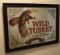 Framed Bar Mirror: Wild Turkey (LPO)