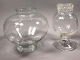 (2) Large Glass Vases