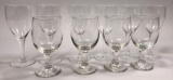 (2) Sets of Goblets: Set of (4) Waters and (6) Wines