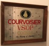 Framed Bar Mirror: Courvoisier V.S.O.P. (LPO)