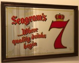 Framed Bar Mirror: Seagram's 7 (LPO)