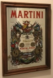 Framed Bar Mirror: Martini & Rossi (LPO)