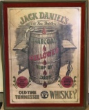 Jack Daniel Old Time Distillery Poster Print in Velvet Trimmed Frame (LPO)