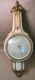 French Barometre with Domed Glass and Thermometer - (LPO)