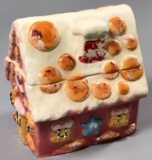 Vintage Gingerbread House Cookie Jar