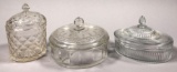 (3) Vintage Covered Candy Dishes