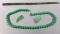 Jade: (1) Necklace, (1) Hair Stick and (2) Pieces of Jade