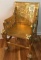 Painted Gold 'King Tut Throne' Style Chair (LPO)