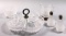 Assorted Acid Washed Glassware with Rose Motif
