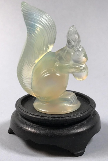 Sabino French Opalescent Art Glass Squirrel