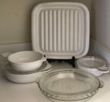 CorningWare French White Cookware with (3) Pie Plates