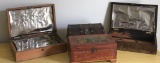 (4) Wood Boxes