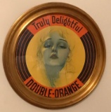 Framed Double-Orange Advertising Poster