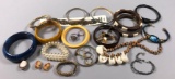 Pair of Cameo Earrings with Assorted Bracelets, Bangles and more