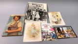 Assorted Vintage Postcards with Notepad