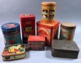Assorted Vintage Cannisters - 8 pieces