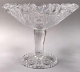 EAPG Ruffled-edge Footed Compote
