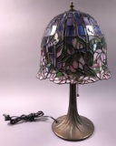 Meyde Tiffany Lamp with Bronze Base (See Note)